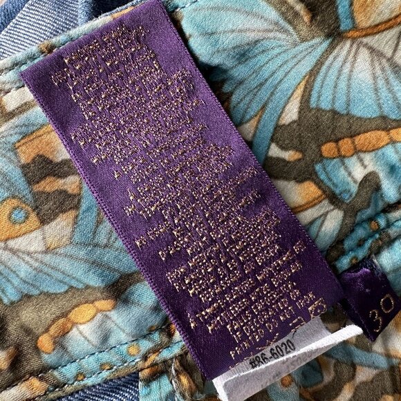 Rich & Skinny Silky Womens 30 Shorts High Rise Cuffed Blue Shorts - Picture 6 of 7